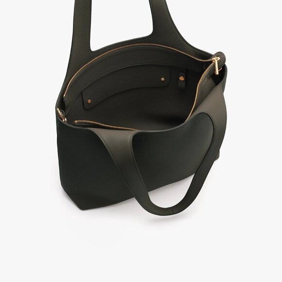 Cuyana System Zipper Tote in Dark Olive - Picture 4 of 8